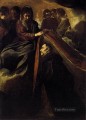 San Ildefonso recibiendo la casulla de manos de la Virgen Diego Velázquez